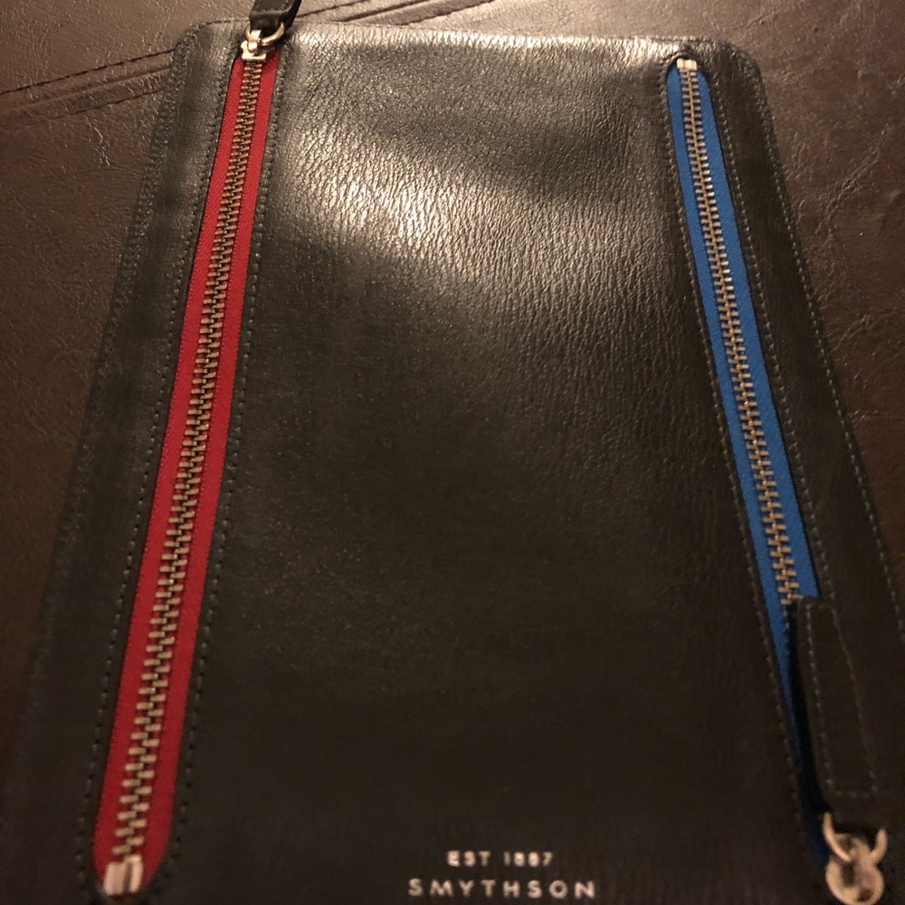 Smythson Black Currency Case